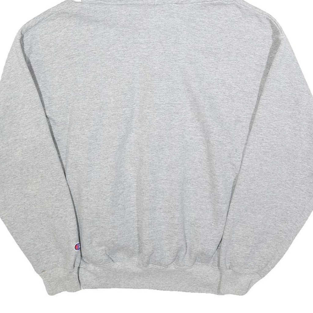 CHAMPION Womens Grey Zip Up Hoodie M Casual Cotton Blend Sweatshirt