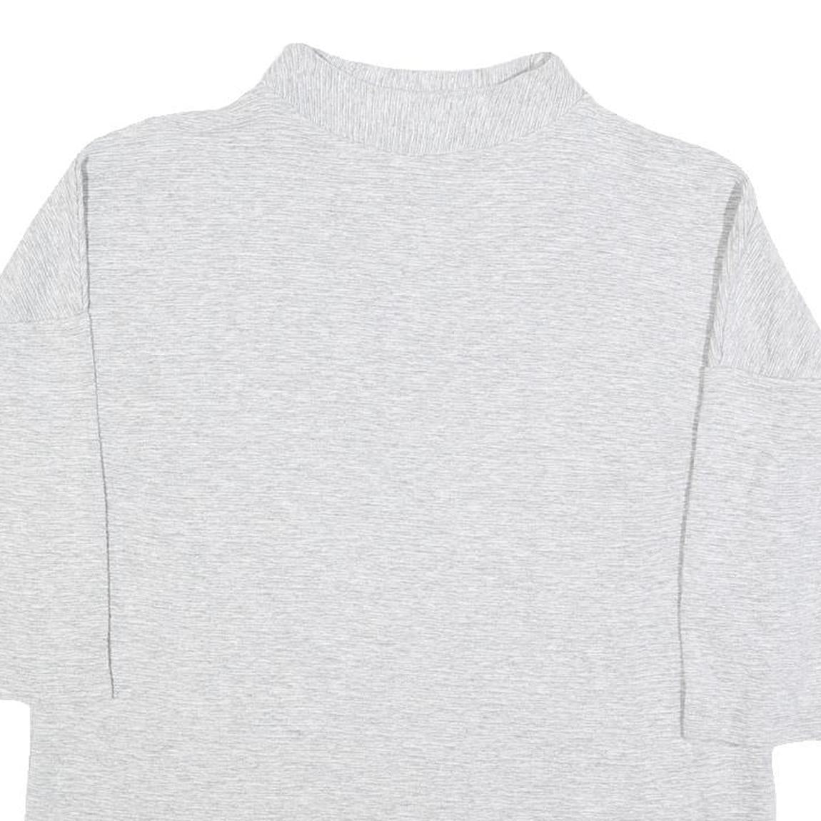 PHASE EIGHT Womens Grey Pullover Sweatshirt UK 6 Cotton Blend Lightweight
