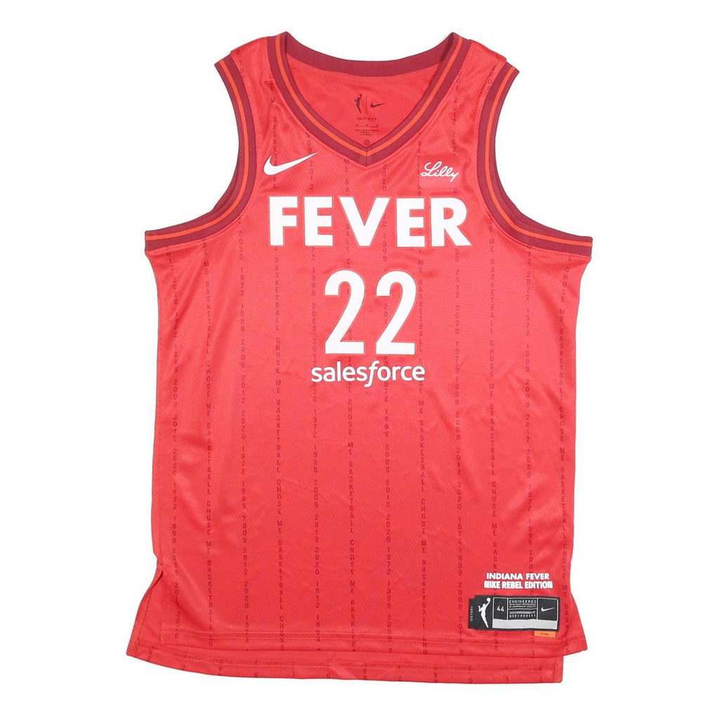 NIKE Mens Red Fever 22 Clark Basketball Jersey M Sleeveless V-Neck Sports