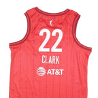 NIKE Mens Red Fever 22 Clark Basketball Jersey M Sleeveless V-Neck Sports