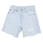LEVI'S 501 BIG E Womens Denim Shorts Blue Relaxed XXS W23