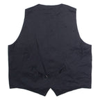 LE FROG Mens Blazer Waistcoat Red Crazy Pattern XL
