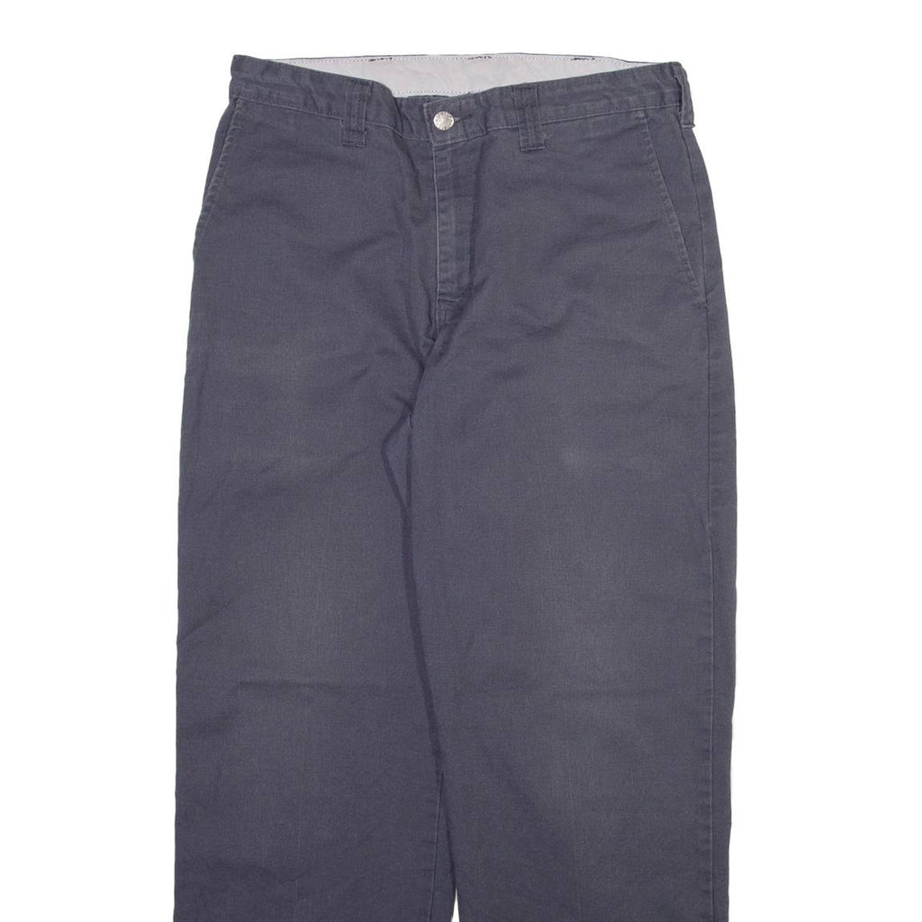 DICKIES Mens Trousers Grey Regular Straight W32 L30