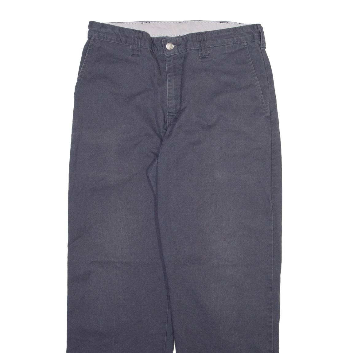 DICKIES Mens Trousers Grey Regular Straight W32 L30