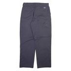 DICKIES Mens Trousers Grey Regular Straight W32 L30