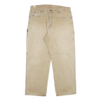 DICKIES Mens Jeans Beige Regular Straight Denim W36 L30 Workwear Durable