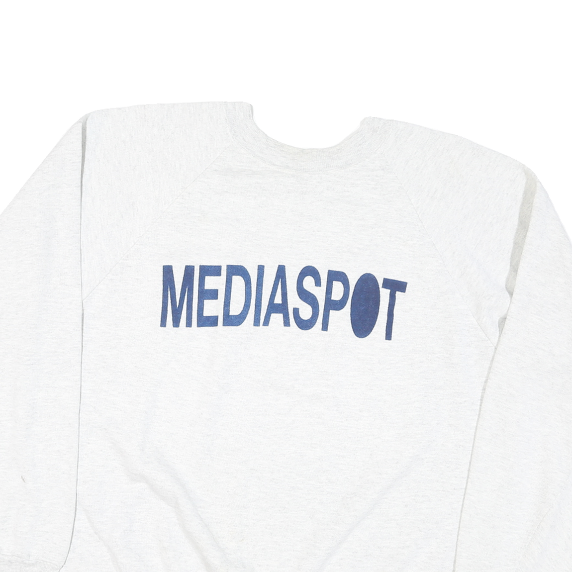 ONEITA Mens Grey Pullover Crew Neck Sweatshirt XL Media Spot Print