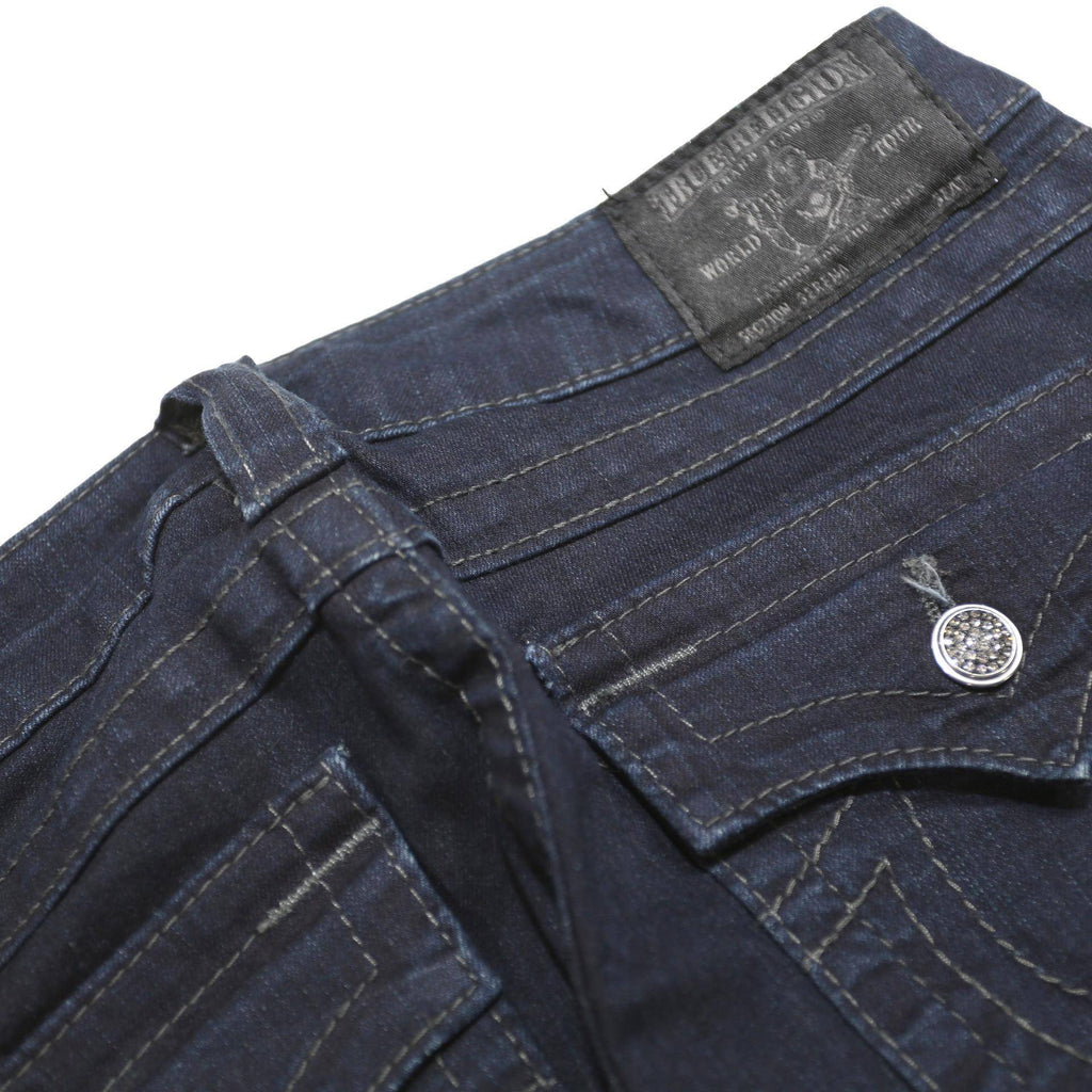 TRUE RELIGION Womens Jeans Blue Slim Skinny Denim Medium W28 L31 Zip Stylish