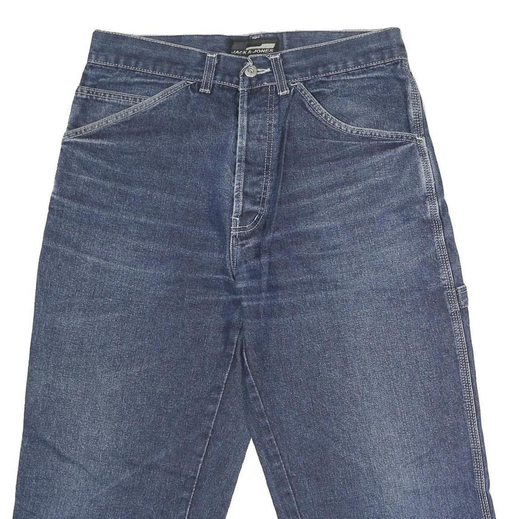 JACK & JONES Mens Denim Blue Casual Shorts M W32 Cotton Relaxed Fit