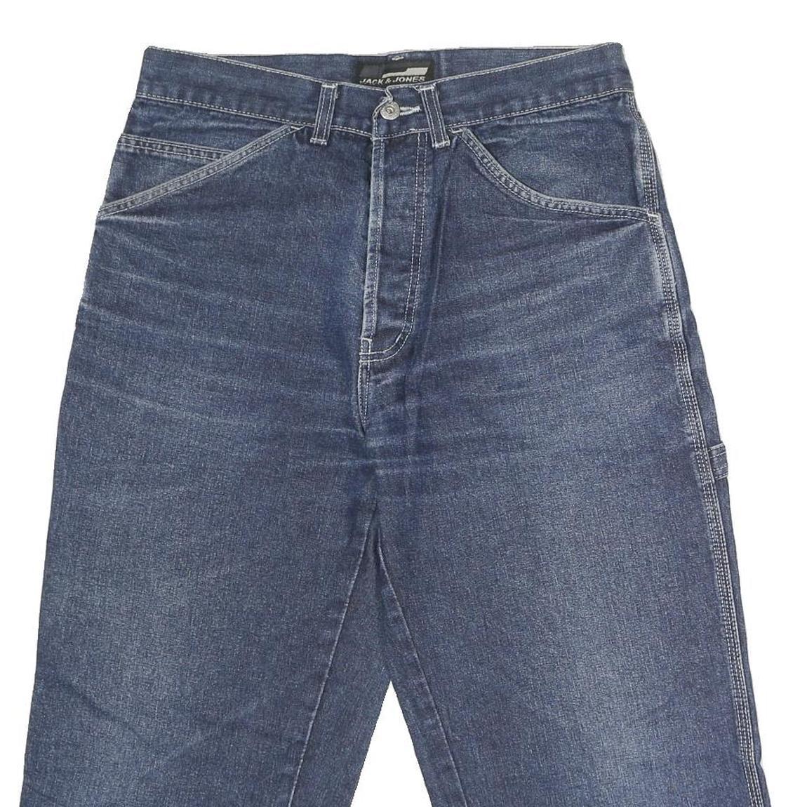 JACK & JONES Mens Denim Blue Casual Shorts M W32 Cotton Relaxed Fit