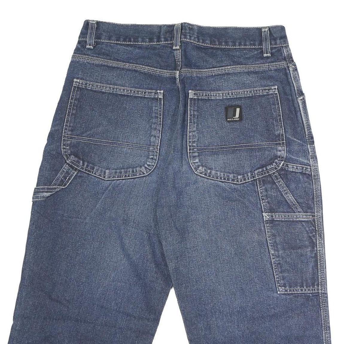 JACK & JONES Mens Denim Blue Casual Shorts M W32 Cotton Relaxed Fit