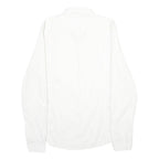 GUESS Mens White Plain Shirt M Casual Button Down Cotton Blend