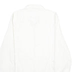 GUESS Mens White Plain Shirt M Casual Button Down Cotton Blend