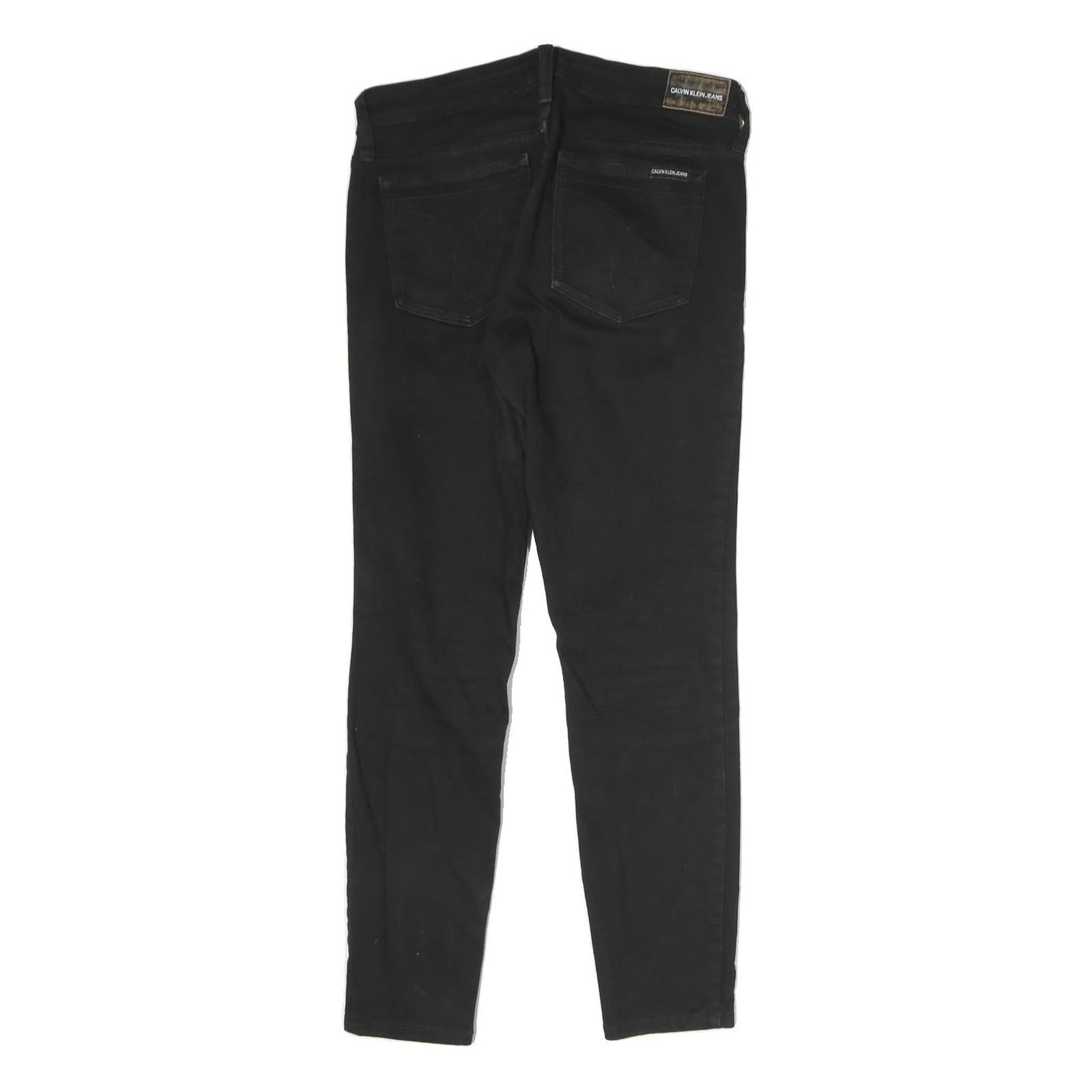 CALVIN KLEIN JEANS Womens Black Slim Skinny Denim Medium W28 L25 Stretch Cotton