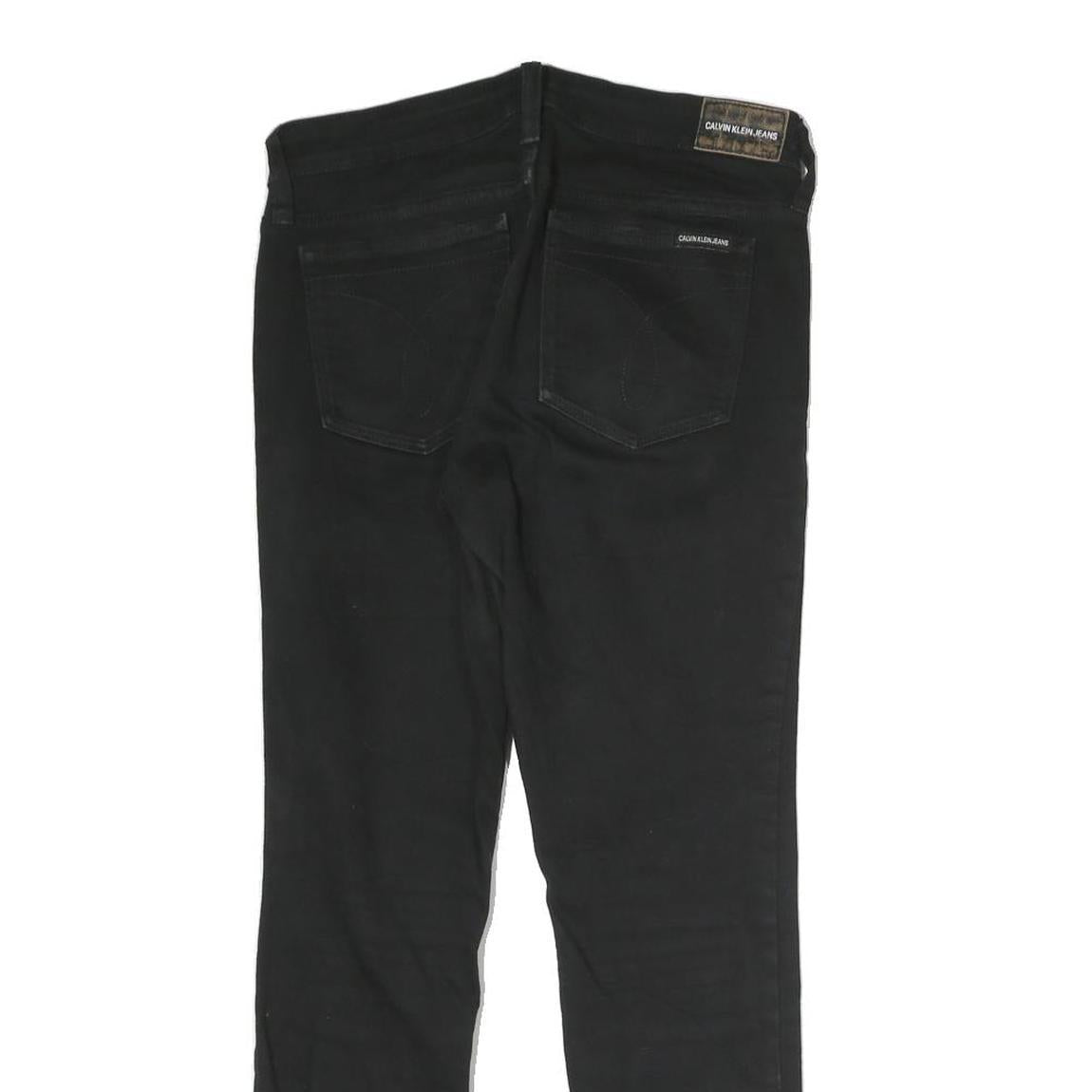 CALVIN KLEIN JEANS Womens Black Slim Skinny Denim Medium W28 L25 Stretch Cotton