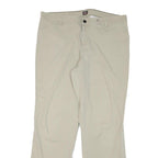 DICKIES Mens Cotton Blend Beige Regular Straight Trousers W34 L30 Workwear