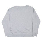 CALVIN KLEIN Womens Sweatshirt Grey V-Neck L