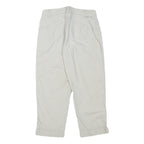 COLUMBIA Womens Cotton Blend White Relaxed Capri Trousers W28 L24 Casual Outdoor