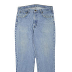 CARHARTT Womens Regular Blue Denim Light Wash Jeans W36 L32 Classic Fit Zip