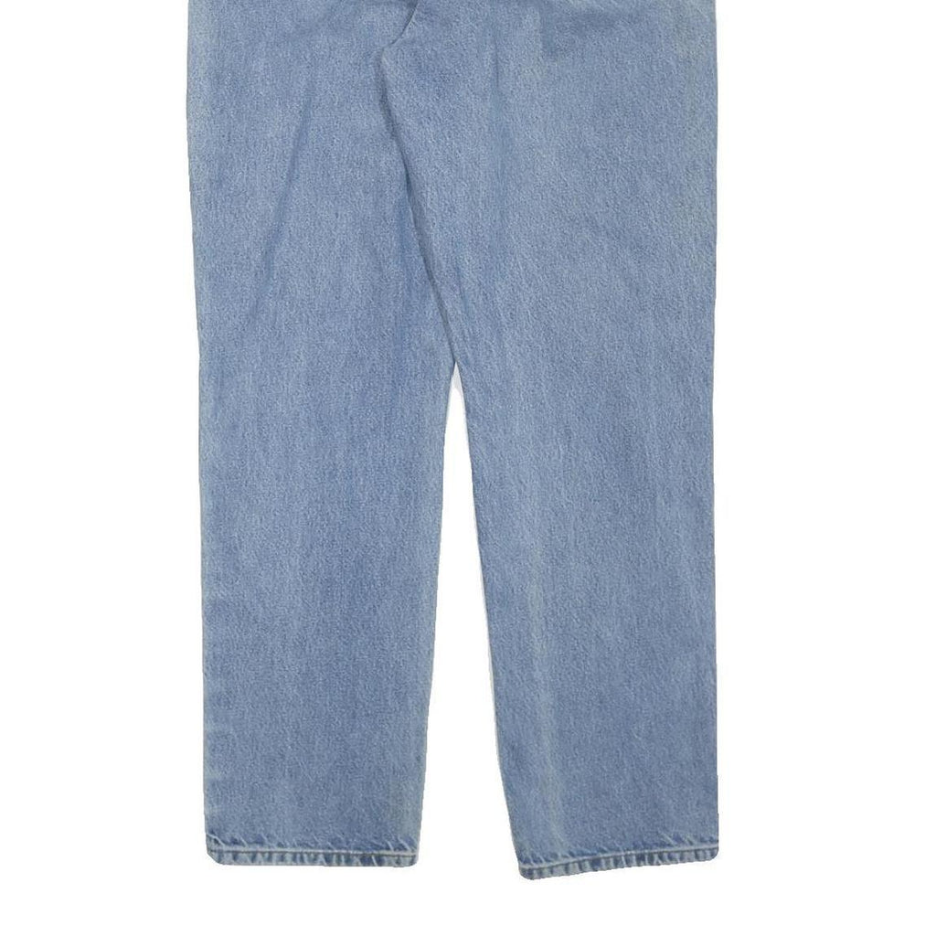 CARHARTT Womens Regular Blue Denim Light Wash Jeans W36 L32 Classic Fit Zip