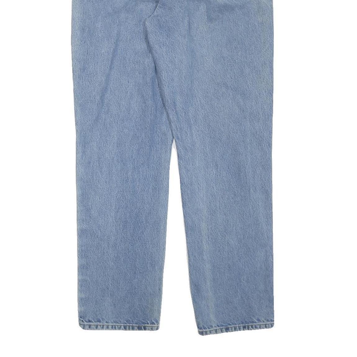 CARHARTT Womens Regular Blue Denim Light Wash Jeans W36 L32 Classic Fit Zip