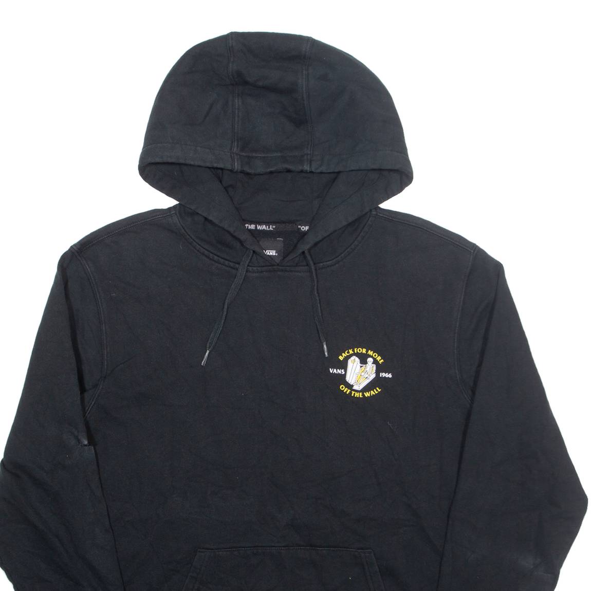 VANS Mens Black Hoodie S