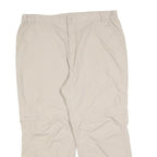 TREVOLUTION Womens Beige Regular Fit Straight Leg Trousers W36 L26 Polyester