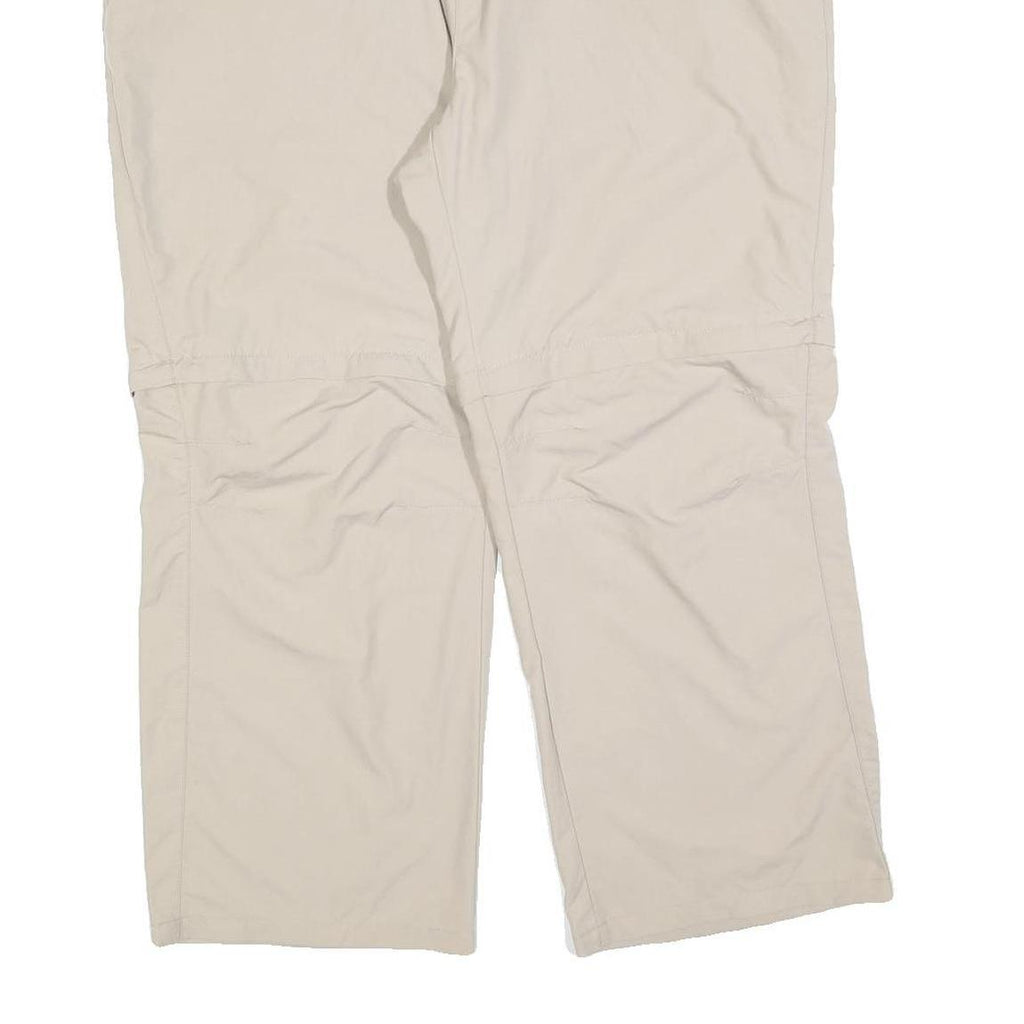 TREVOLUTION Womens Beige Regular Fit Straight Leg Trousers W36 L26 Polyester