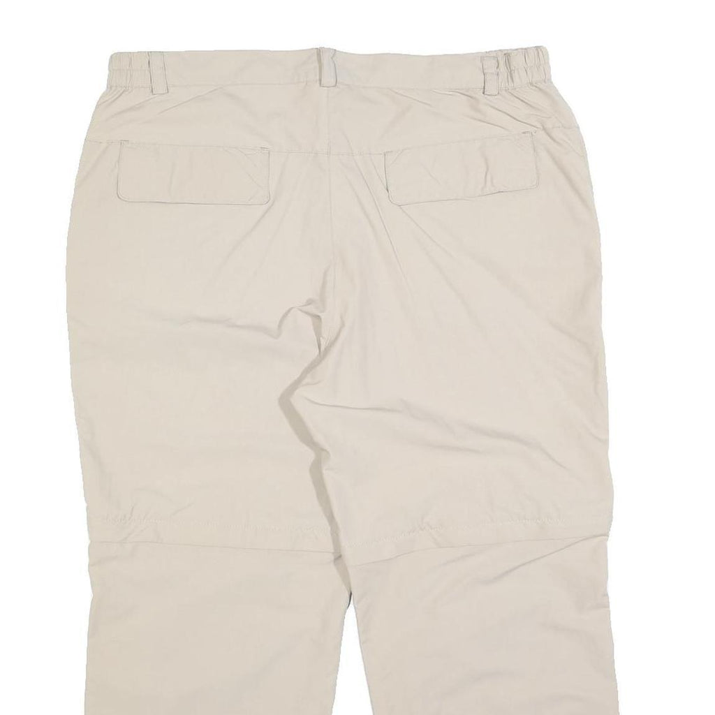 TREVOLUTION Womens Beige Regular Fit Straight Leg Trousers W36 L26 Polyester