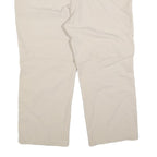 TREVOLUTION Womens Beige Regular Fit Straight Leg Trousers W36 L26 Polyester