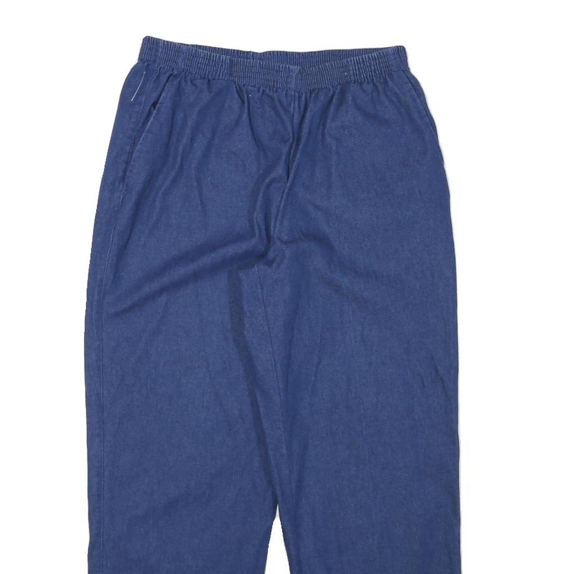 ALFRED DUNNER Womens Relaxed Blue Denim Cotton Blend Jeans W25 L25 Elastic Waist