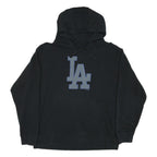 FANATICS Mens Black Cotton Blend Pullover Hoodie L LA Logo Casual Wear