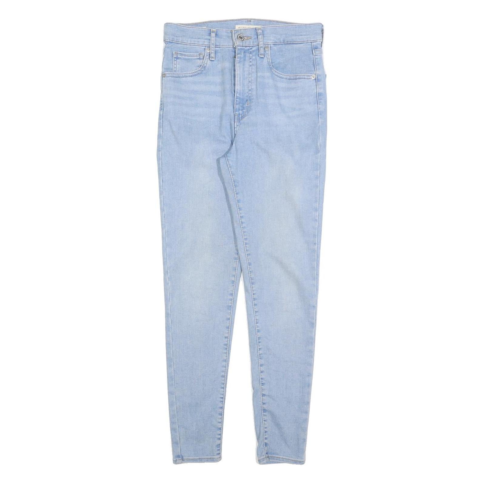 LEVI'S Womens Slim Light Blue Denim Jeans Zip W28 L28 Classic Cotton Blend