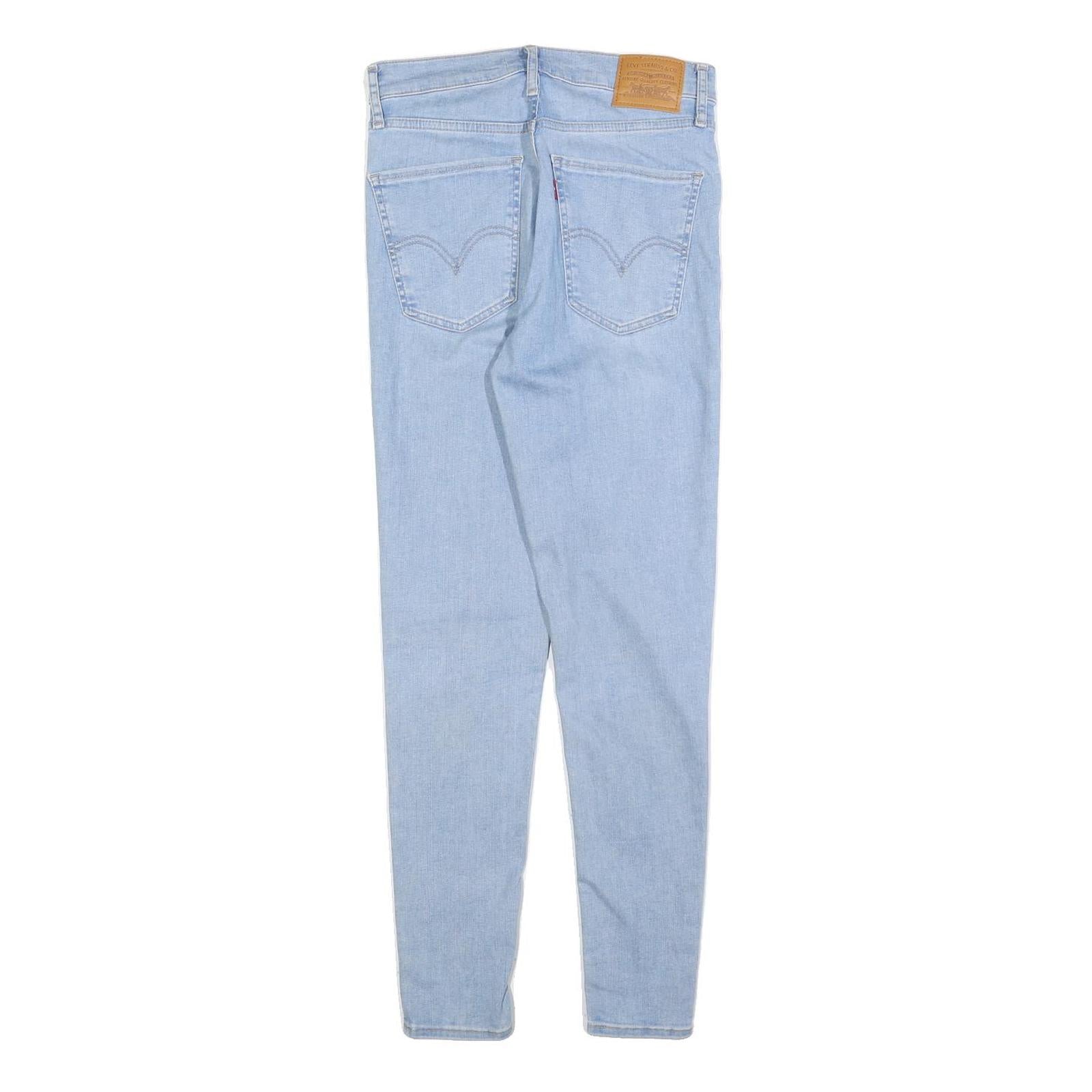 LEVI'S Womens Slim Light Blue Denim Jeans Zip W28 L28 Classic Cotton Blend