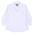 WOOLRICH Womens White Cotton Shirt M Button Long Sleeve Casual