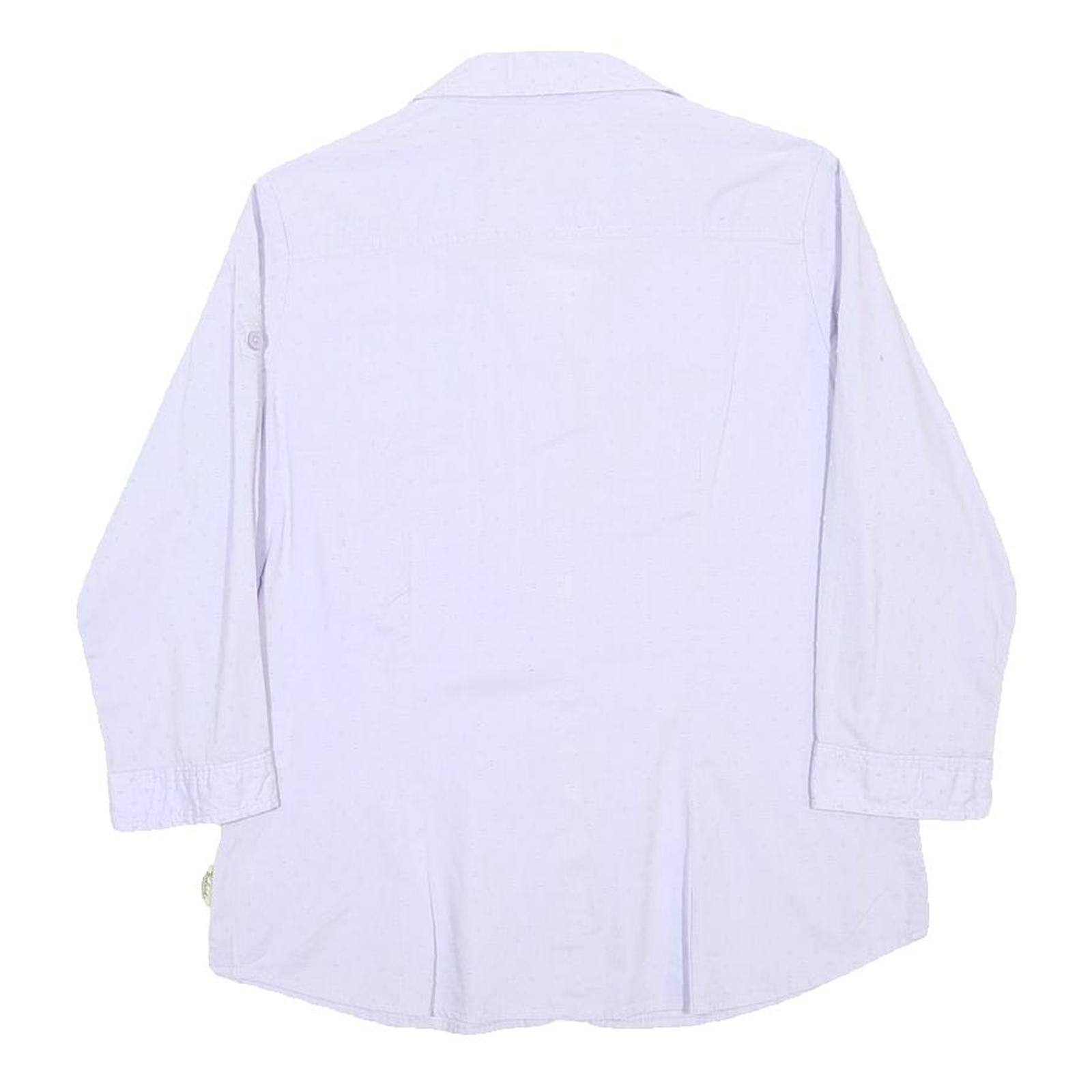 WOOLRICH Womens White Cotton Shirt M Button Long Sleeve Casual