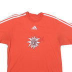 ADIDAS Mens Red Transalp Graphic T-Shirt S Short Sleeve Crew Neck Sportswear
