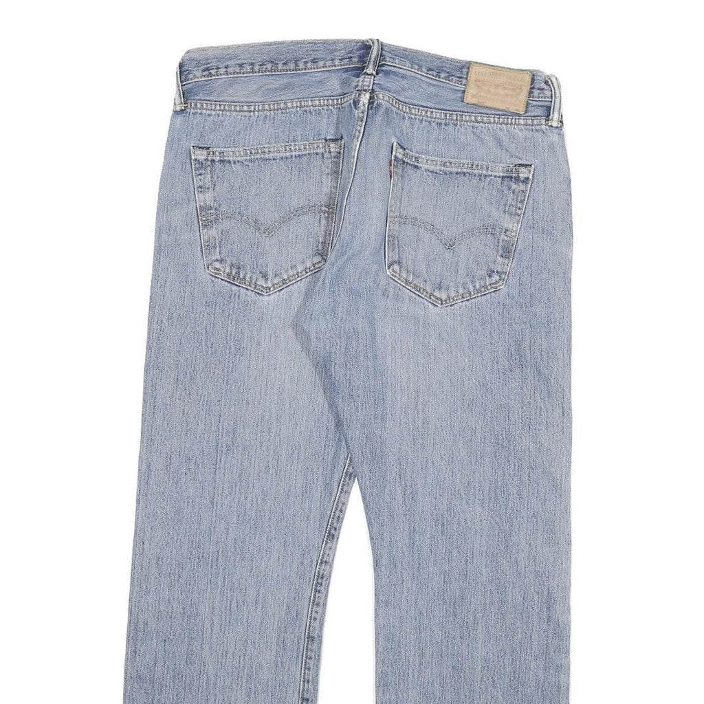 LEVI'S 501 Mens Jeans Blue Regular Straight Denim Medium W36 L30 Classic Cotton