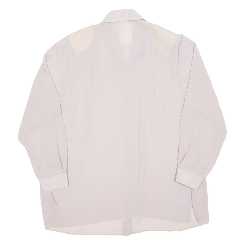SHE FASHION Sheer Womens Blouse Pink Long Sleeve 2XL
