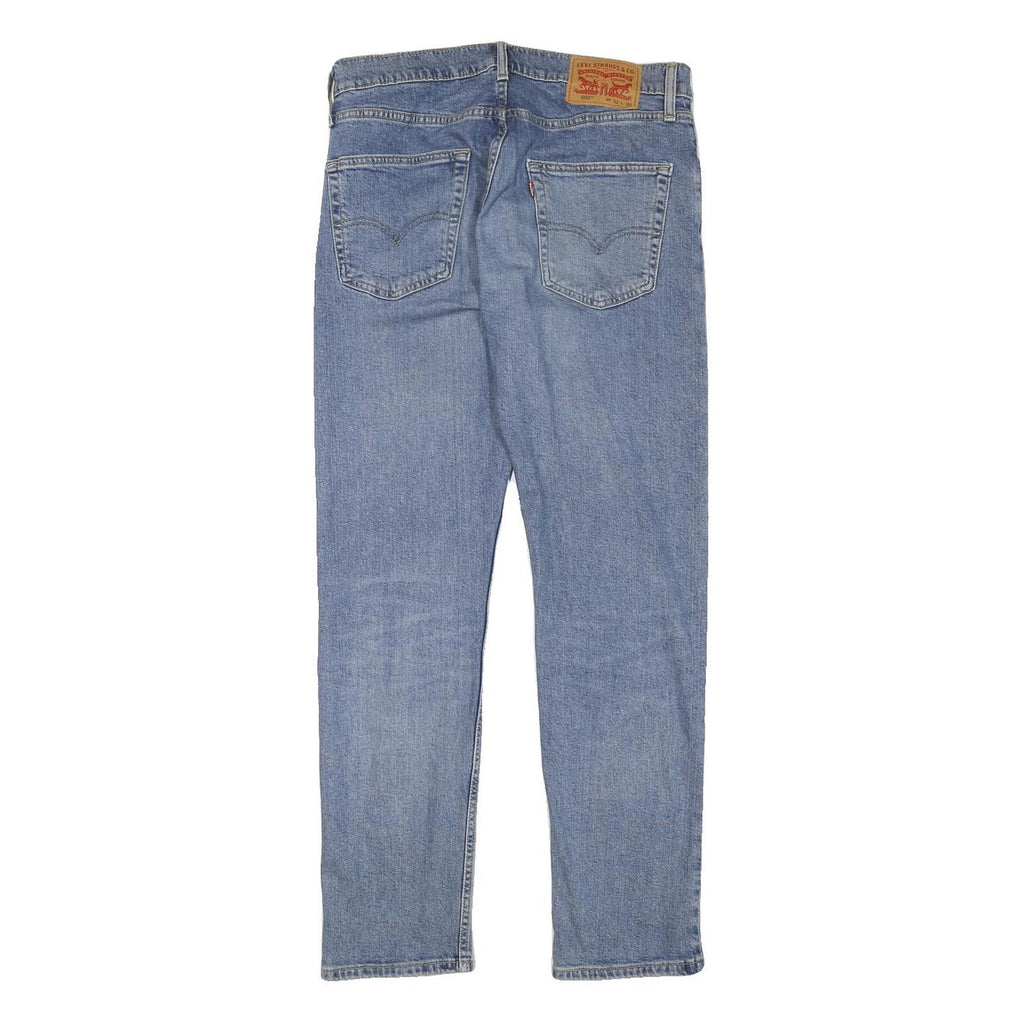 LEVI'S 502 Mens Jeans Blue Slim Straight Denim Medium W31 L30 Zip Closure