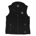 PATAGONIA Womens Black Fleece Vest L Polyester Blend Zip Up Casual Lightweight