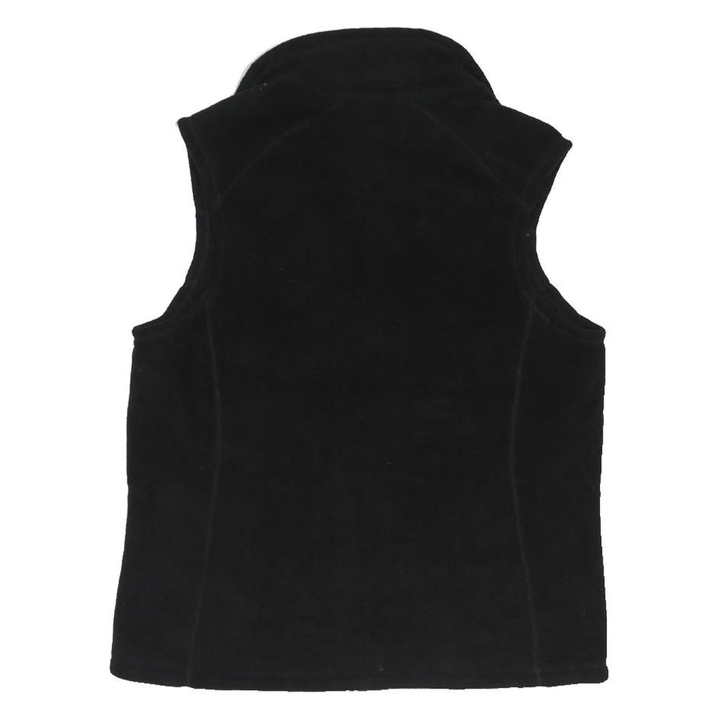 PATAGONIA Womens Black Fleece Vest L Polyester Blend Zip Up Casual Lightweight