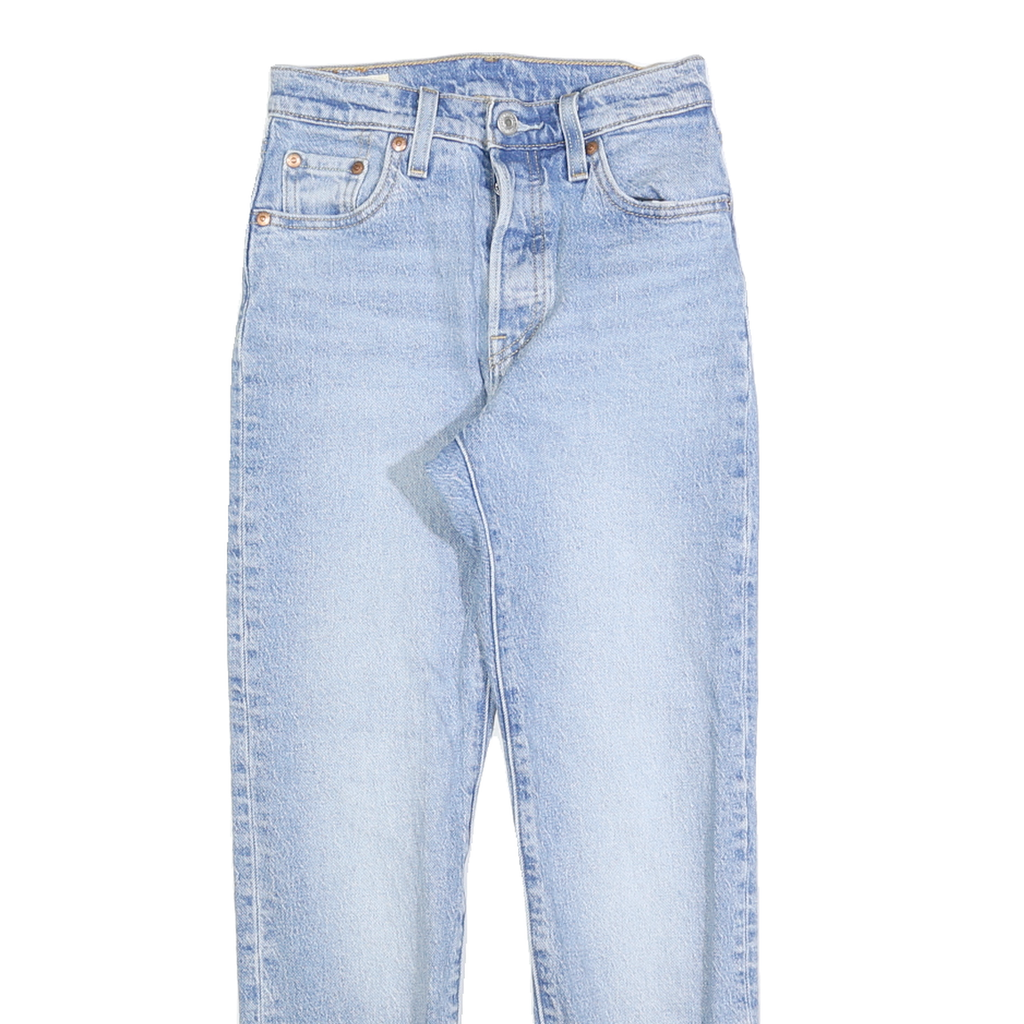 LEVI'S 501 BIG E Womens Jeans Blue Regular Straight Denim Light W23 L26 Vintage