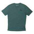 UNDER ARMOUR Mens Green Cotton Blend T-Shirt S Short Sleeve Crew Neck Sports