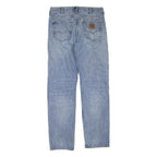 CARHARTT Mens Jeans Blue Regular Straight Denim Rinse W34 L33 Casual Workwear
