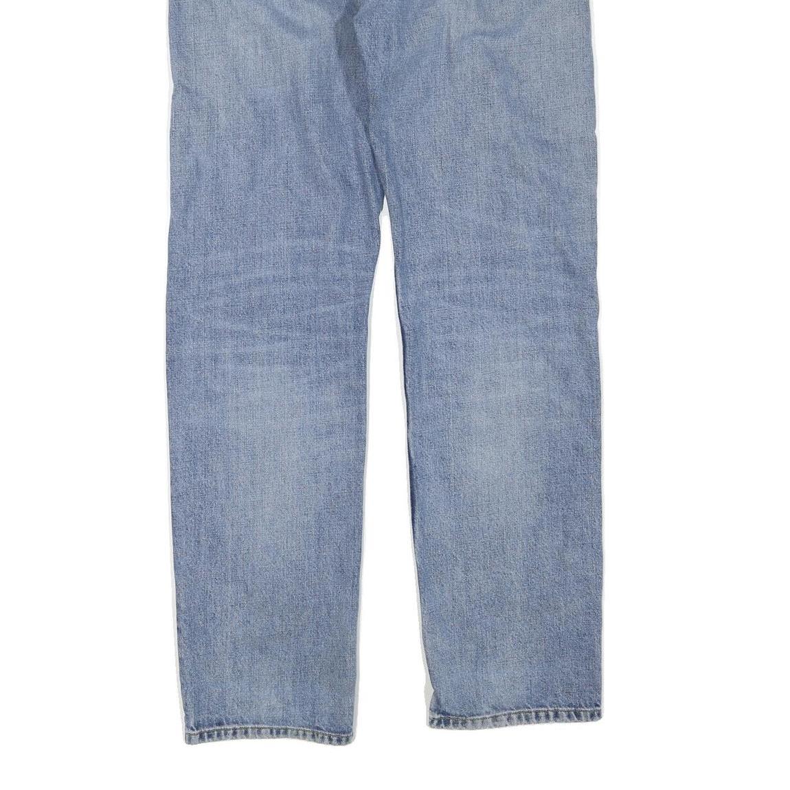 CARHARTT Mens Jeans Blue Regular Straight Denim Rinse W34 L33 Casual Workwear