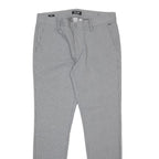 ONLY & SONS Mens Slim Grey & White Pinstripe Slim Trousers W32 L34 Stylish
