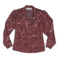 PRINCIPLES Womens Red Printed Shirt Long Sleeve Collared M Stylish Blouse