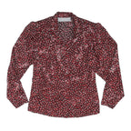 PRINCIPLES Womens Red Printed Shirt Long Sleeve Collared M Stylish Blouse