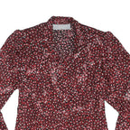 PRINCIPLES Womens Red Printed Shirt Long Sleeve Collared M Stylish Blouse